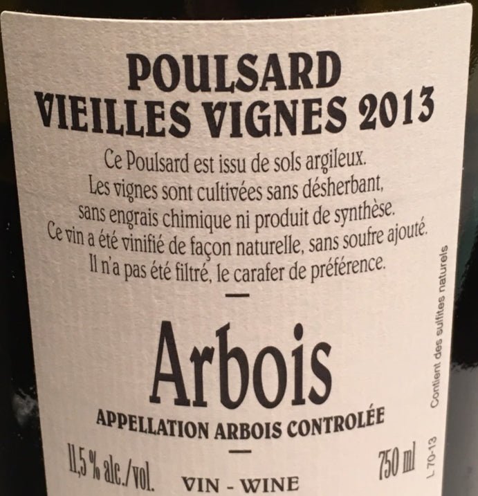 A&M Tissot, Poulsard Veilles Vignes, Jura - Lekker Sapje - Wijn voor mensen met humor