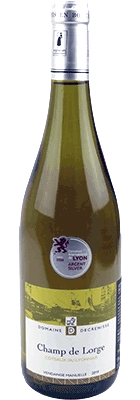 Chardonnay Champ de Lorge, Décrenisse, Côteaux du Lyonnais - Lekker Sapje - Wijn voor mensen met humor