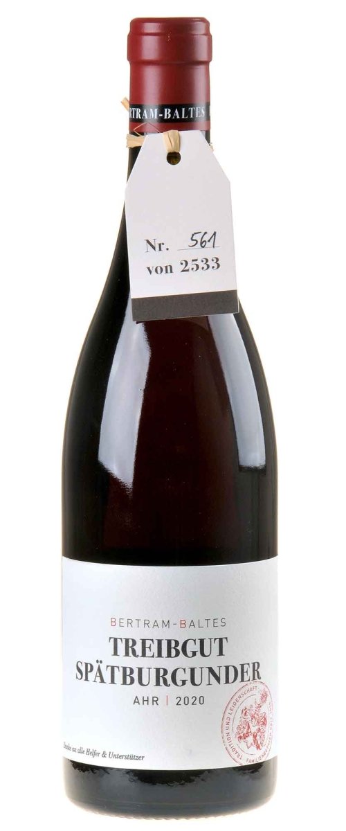 Spätburgunder Treibgut, Bertram-Baltes, Ahr - Lekker Sapje - Wijn voor mensen met humor