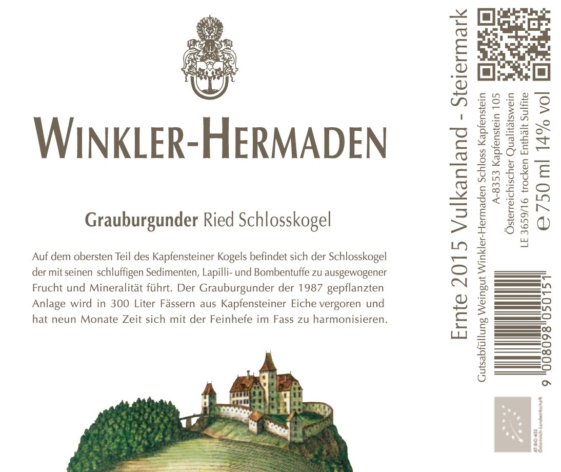 Grauburgunder, Winkler-Hermaden, Vulkanland-Steiermark, Oostenrijk bio - Lekker Sapje - Wijn voor mensen met humor
