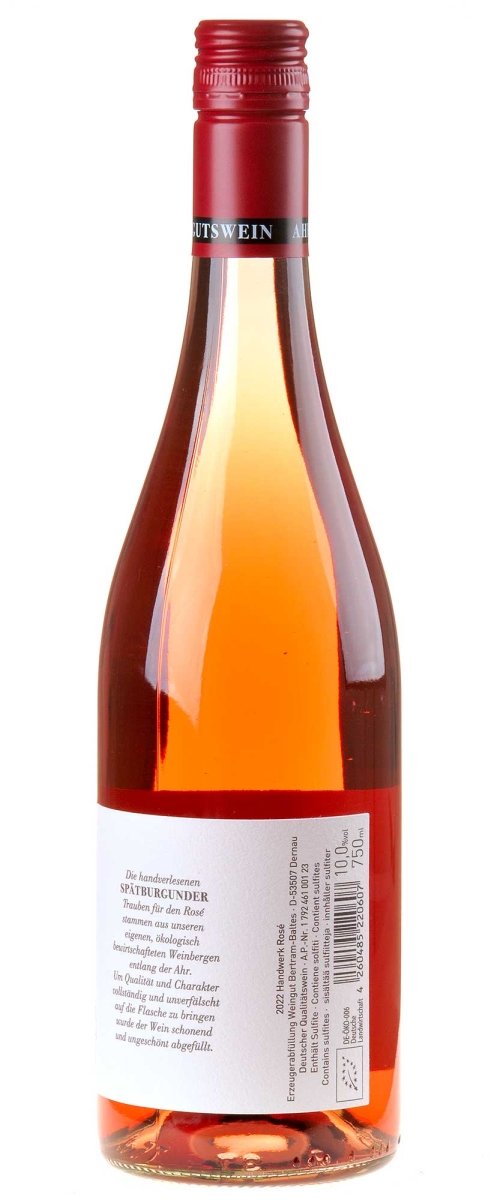 Handwerk Rosé (Blanc de Noir), Bertram-Baltes, Ahr - Lekker Sapje - Wijn voor mensen met humor