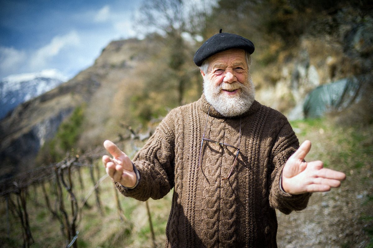 Jacques Granges, wijnmaker (RIP) van Domaine de Beudon, Valais, Zwitserland