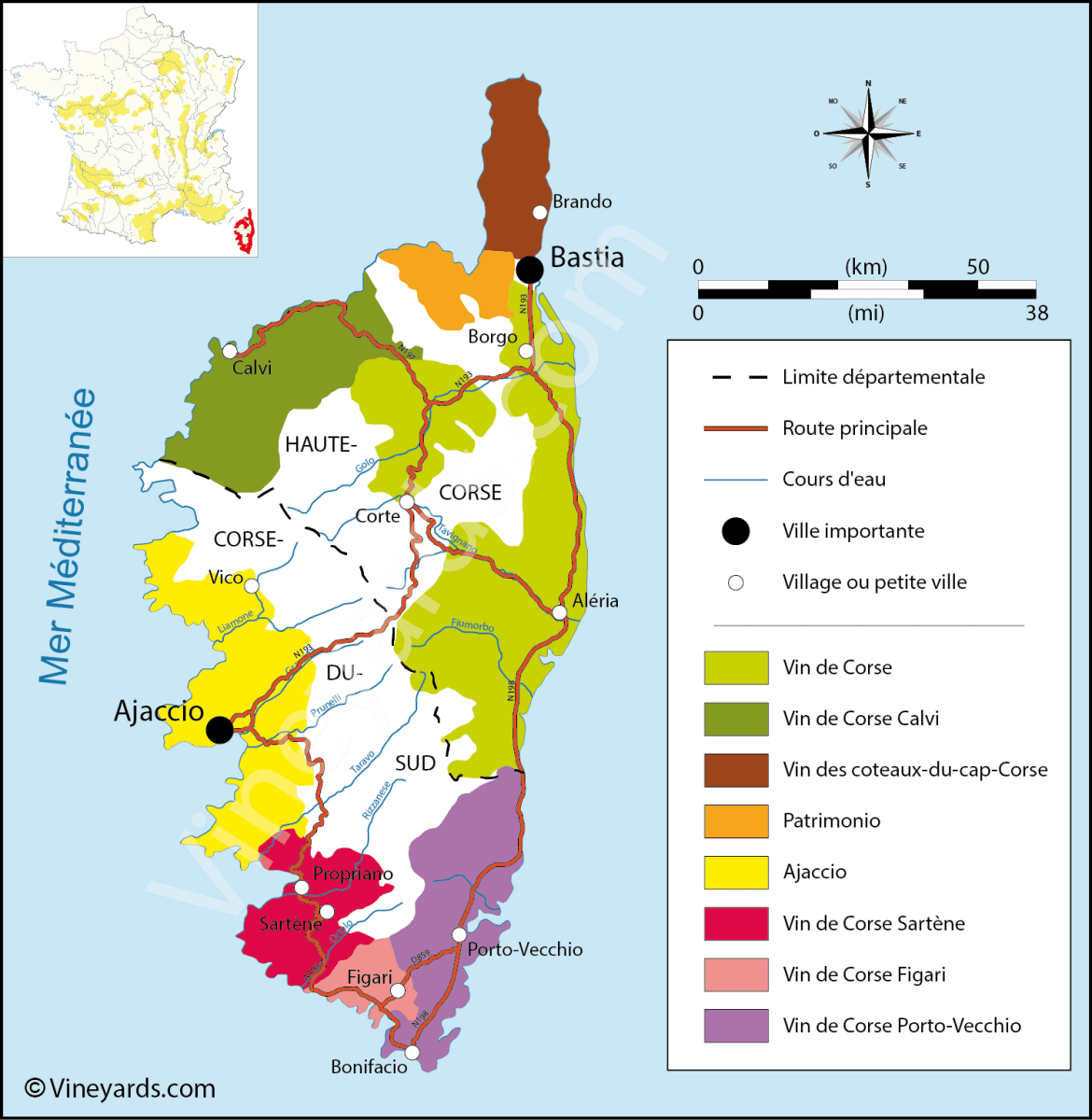 De wijngebieden van Corsica - Lekker Sapje