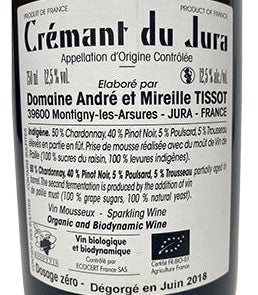 A&M Tissot, Crémant du Jura Indigène, Arbois, Jura NV - Lekker Sapje - Wijn voor mensen met humor