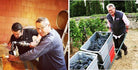 Wijnmaker Herve Kerlann van wijnhuis Laborde au Chateau, Bourgogne-, Frankrijk