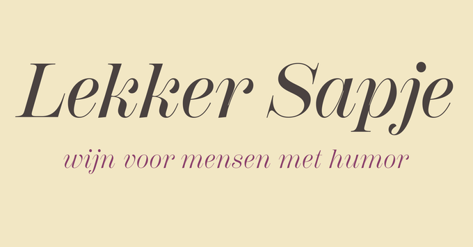 Lekker Sapje - Wijn voor mensen met humor. Webshop met mooie, sorry lekkere wijnen. Goede service, unieke wijnen