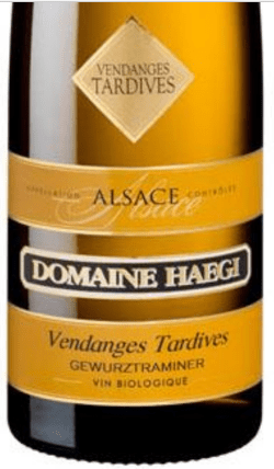 Gewurztraminer Vendanges Tardives, Domaine Haegi, Elzas, Frankrijk, bio - Lekker Sapje - Wijn voor mensen met humor