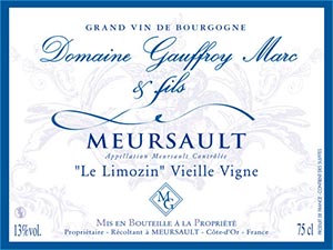 Meursault Le Limozin VV, Domaine Gauffroy, Bourgogne, Frankrijk - Lekker Sapje - Wijn voor mensen met humor