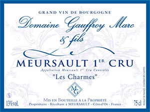 Meursault Les Charmes 1e Cru, Domaine Gauffroy, Bourgogne, Frankrijk - Lekker Sapje - Wijn voor mensen met humor