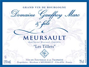 Meursault Les Tillets, Domaine Gauffroy, Bourgogne, Frankrijk - Lekker Sapje - Wijn voor mensen met humor